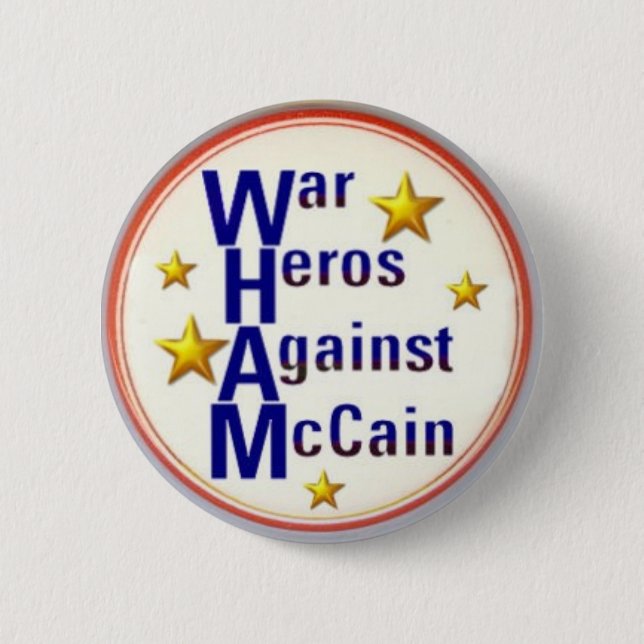 McCain Kriegs-Held-Knopf Button (Vorderseite)
