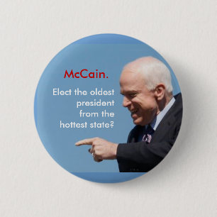 McCain, McCain., wählen das älteste presidentfro Button