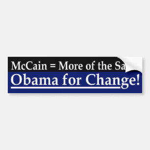 McCain = mehr des gleichen Autoaufklebers Autoaufkleber