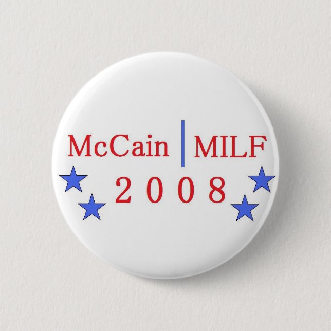 McCain/MILF Knopf Button (Vorderseite)