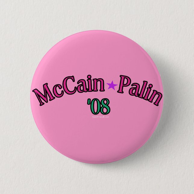 McCain Palin '08 Knopf Button (Vorderseite)