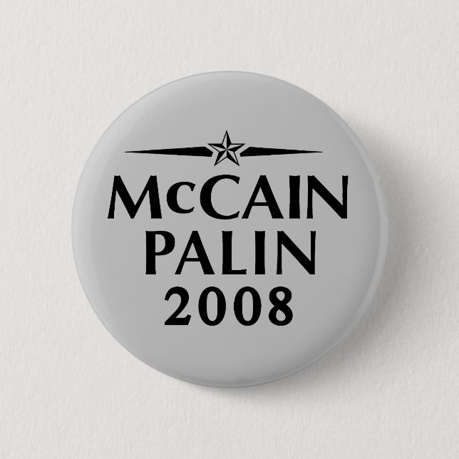 McCain Palin 2008 Knopf Button (Vorderseite)