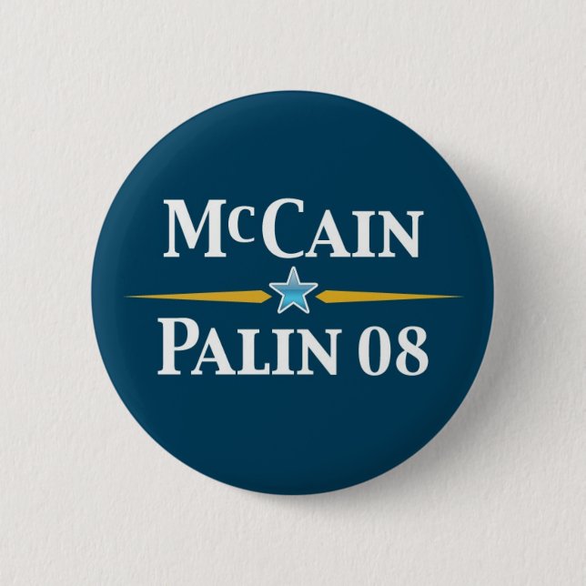 McCain Palin 2008 Knopf Button (Vorderseite)