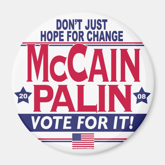McCain Palin 2008 Magnet (Vorne)