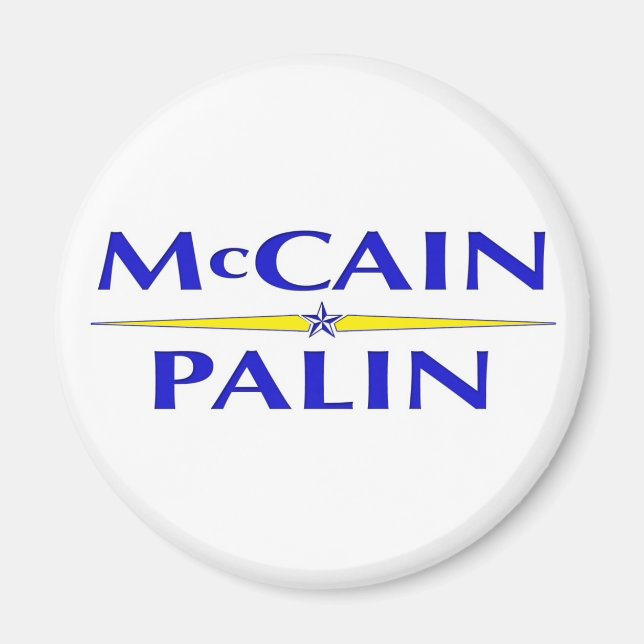 McCain Palin 2008 Präsidentschaftswahlmagnet Magnet (Vorne)
