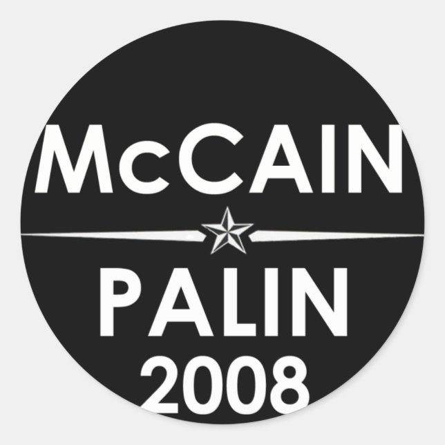 McCain - Palin 2008 Sticker (Vorderseite)