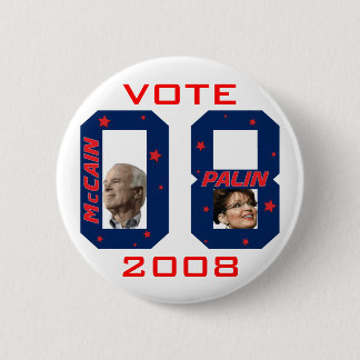 McCain Palin ABSTIMMUNG 2008 Button