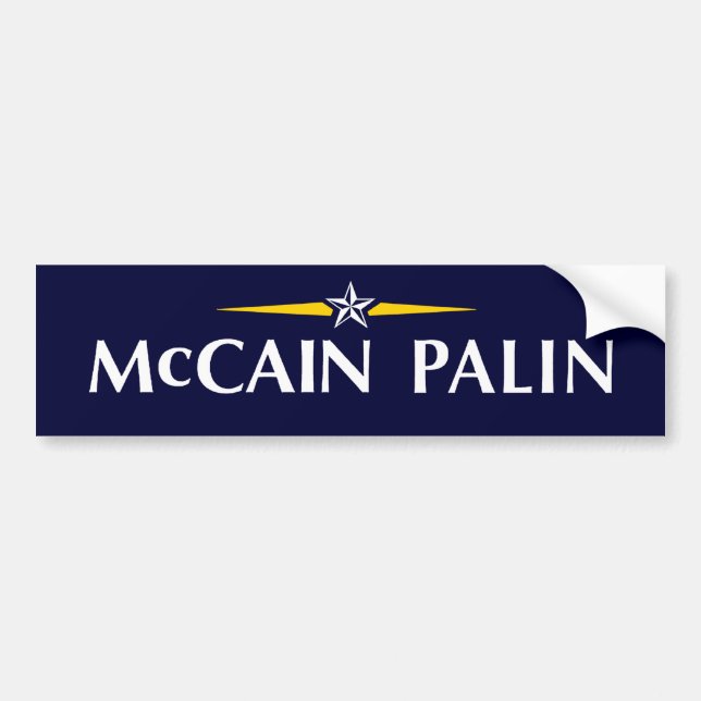 MCCAIN PALIN Autoaufkleber (Vorne)