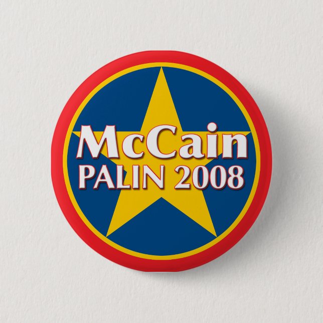 McCain-Palin Knopf Button (Vorderseite)