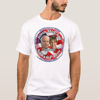 McCain Palin Land zuerst T-Shirt