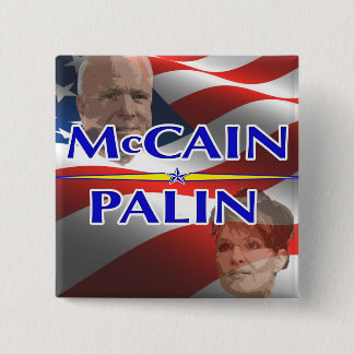 Mccain Palin quadratisches Button
