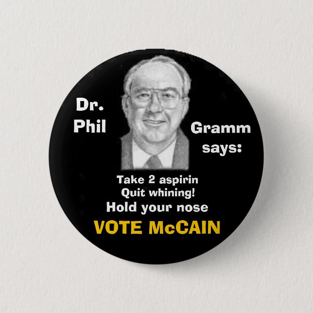 McCain/Phil Gramm Knopf Button (Vorderseite)