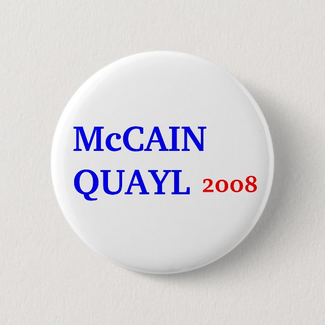 McCAIN QUAYLE 2008 Button (Vorderseite)