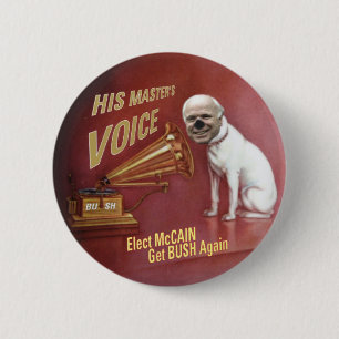 McCain Schoßhund-Knopf Button