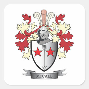McCall-Familienwappen-Wappen Quadratischer Aufkleber