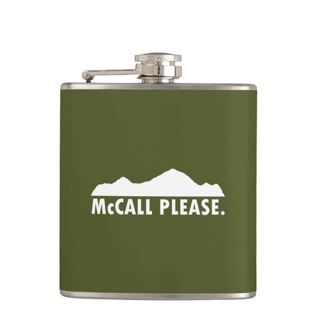 McCall Idaho Bitte Flachmann (Vorderseite)