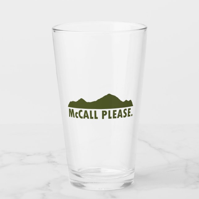 McCall Idaho Bitte Glas (Vorderseite)