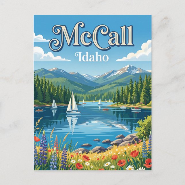 McCall Idaho Postkarte (Vorderseite)