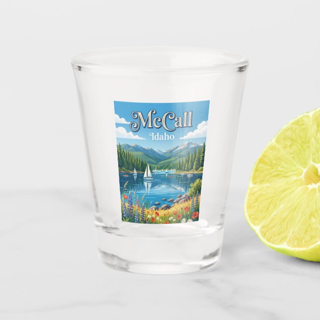 McCall Idaho Schnapsglas (Vorderseite)