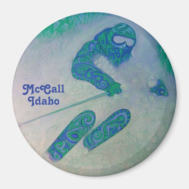 McCall Idaho Skier Magnet (Vorne)
