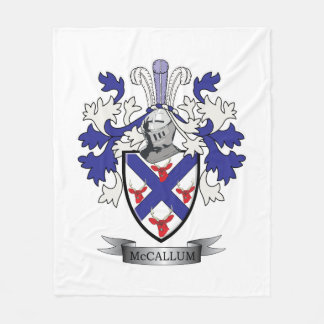 McCallum Familienwappen-Wappen Fleecedecke