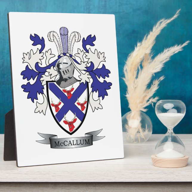 McCallum-Familienwappen-Wappen Fotoplatte (Seite)