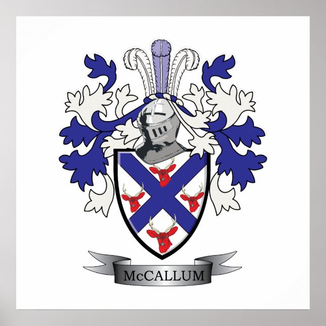 McCallum-Familienwappen-Wappen Poster (Vorne)