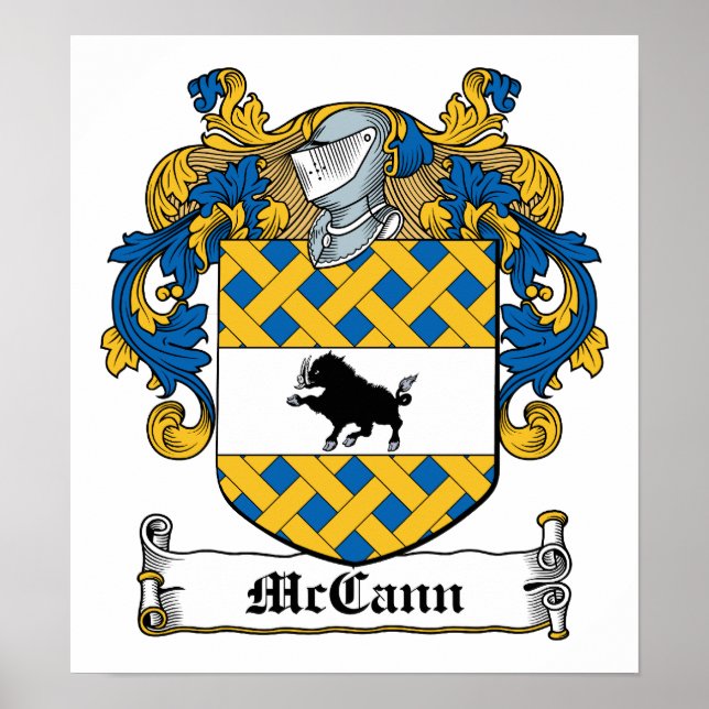 McCann-Familienwappen Poster (Vorne)