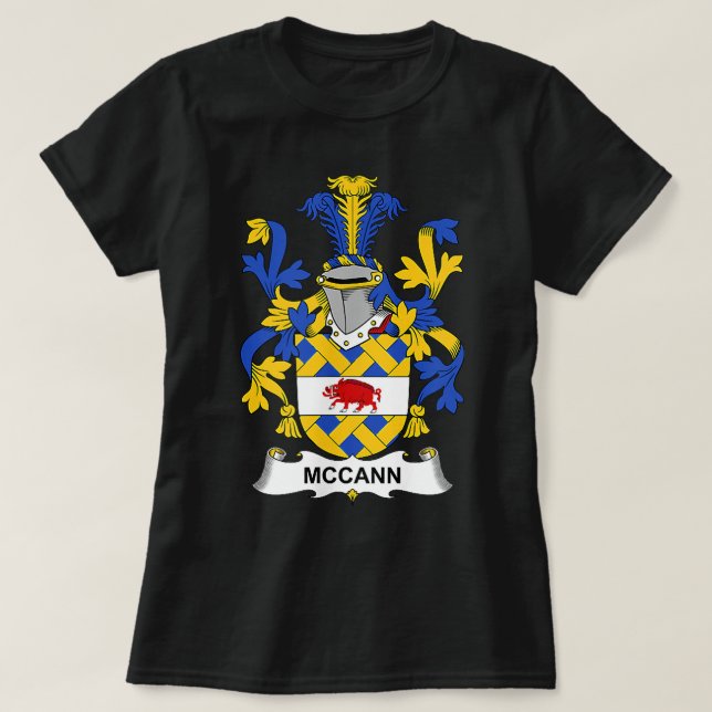 McCann-Wappen-Familienwappen T-Shirt (Design vorne)