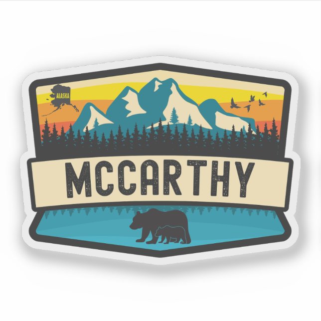 McCarthy, Alaska Aufkleber (Vorderseite)