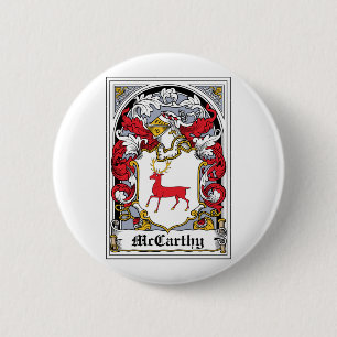 McCarthy Familienwappen Button