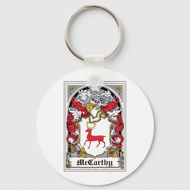 McCarthy-Familienwappen Schlüsselanhänger (Vorderseite)