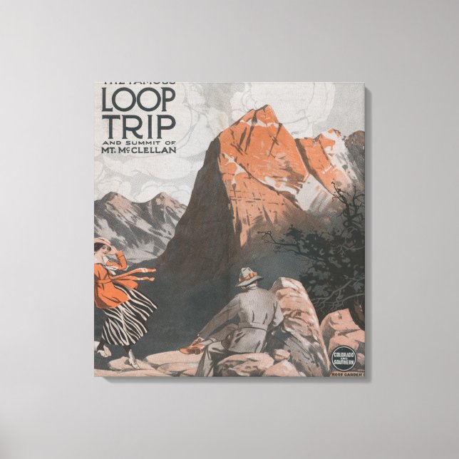 McClellan & Loop Trip Travel Poster Leinwanddruck (Vorderseite)