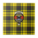 McCleod Tartan, Clan Badge and Motto Tile Fliese<br><div class="desc">McLeod offical tartan,  badge,  and motto tile.</div>