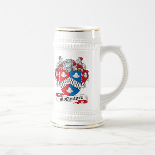 McClintock Familienwappen Bierglas