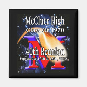 McCluer High Class von '70 40. Wiedersehen Magnet