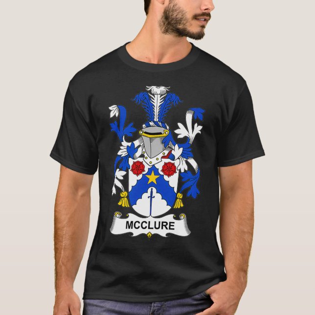 McClure Coat of Arms Familienwappen T-Shirt (Vorderseite)
