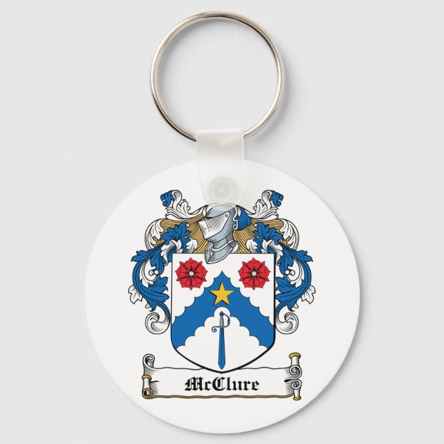 McClure-Familienwappen Schlüsselanhänger (Vorderseite)