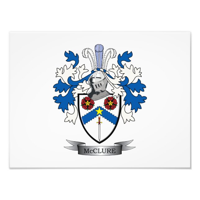 McClure-Familienwappen-Wappen Fotodruck (Vorne)