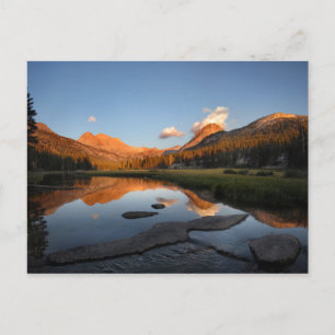 McClure Meadow Sunset Alpenglow - John Muir Trail Postkarte