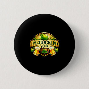 Mccockin Cider Mccain lustiger St. Patrick's Day H Button