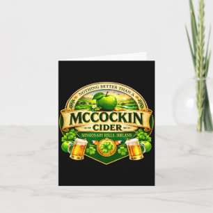 Mccockin Cider Mccain lustiger St. Patrick's Day H Karte