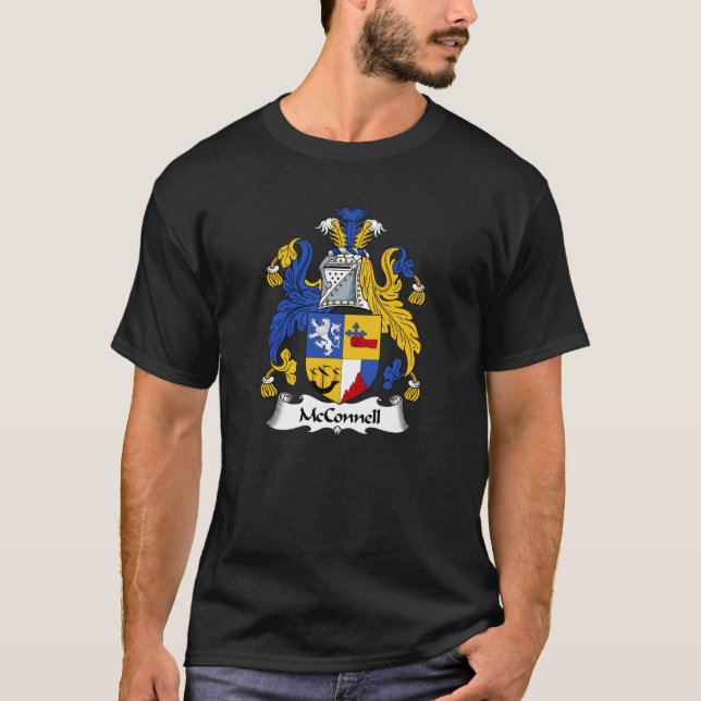 McConnell Coat of Arms McConnell Familienwappen T-Shirt (Vorderseite)