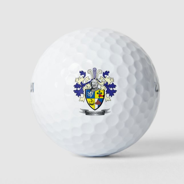 McConnell-Familienwappen-Wappen Golfball (Vorderseite)
