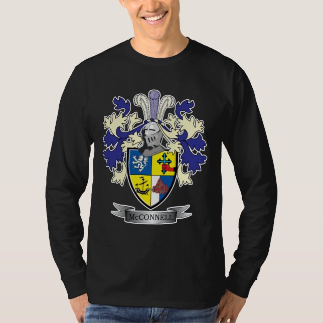 McConnell Familienwappen-Wappen T-Shirt (Vorderseite)
