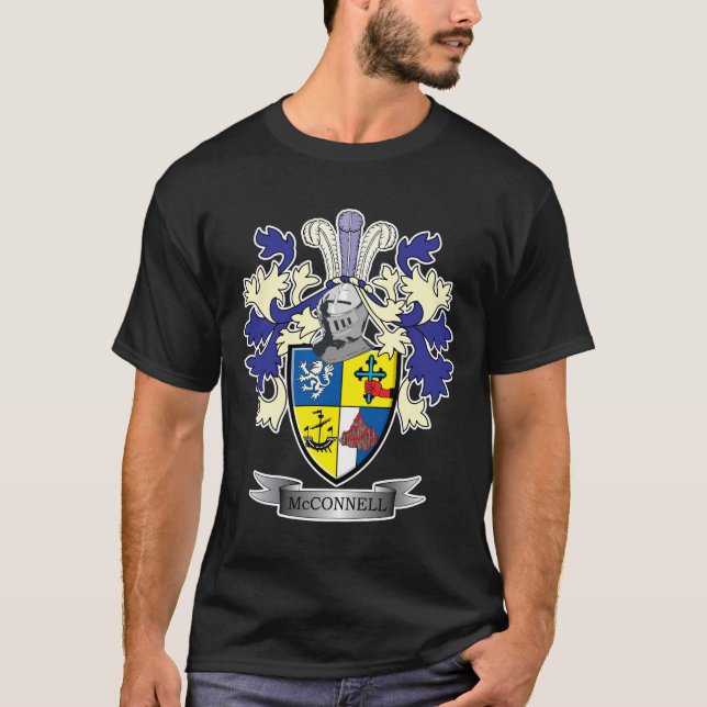 McConnell Familienwappen-Wappen T-Shirt (Vorderseite)