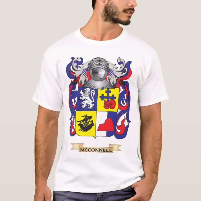 McConnell Wappen (Familienwappen) T-Shirt (Vorderseite)