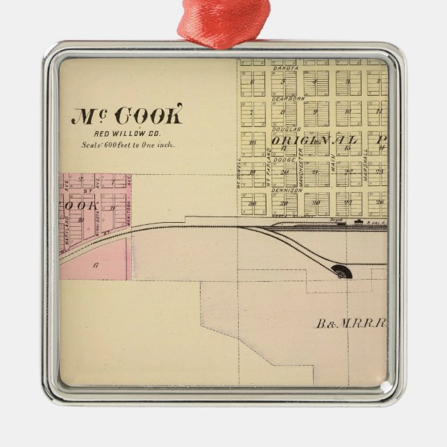 McCook, Nebraska Ornament Aus Metall (Vorne)