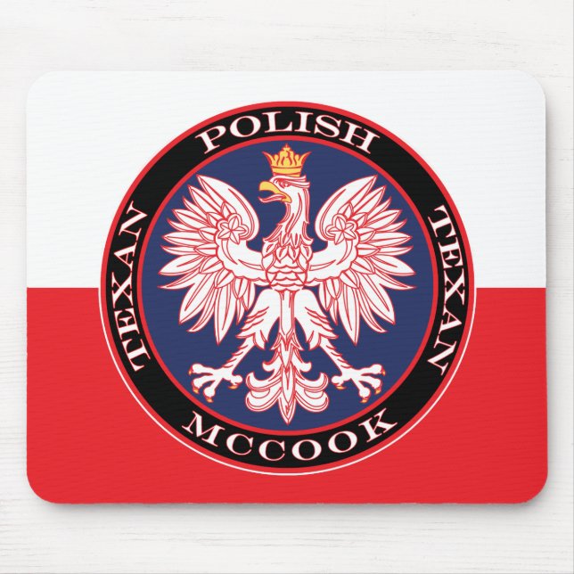 McCook Polnisch Texan Mousepad (Vorne)