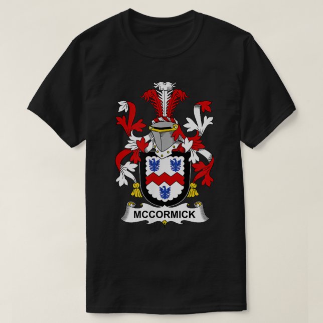 McCormick Coat of Arms Familienwappen T-Shirt (Design vorne)